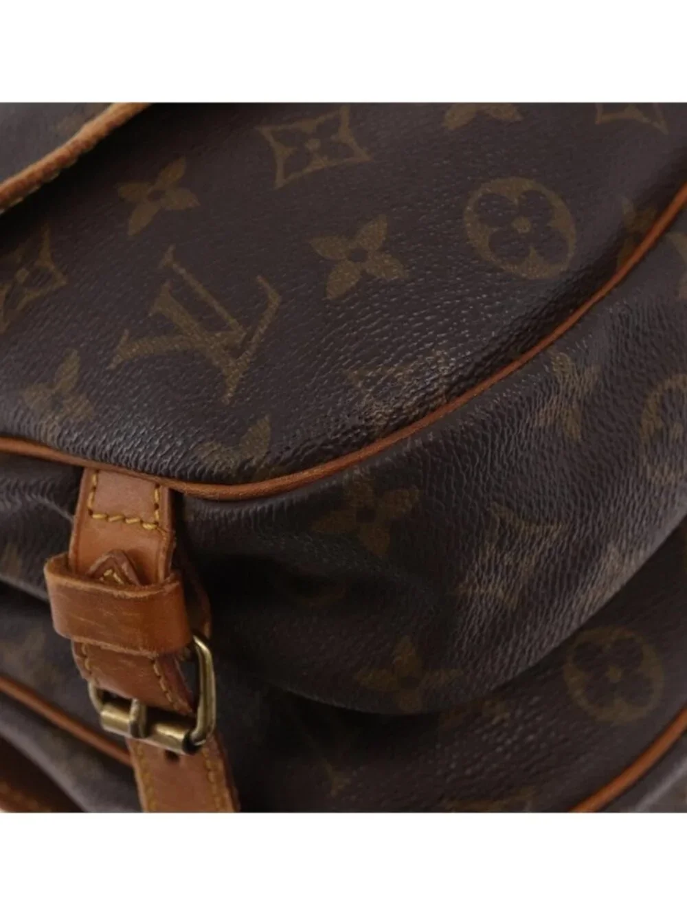 Authentic LOUIS VUITTON Monogram Saumur 30 Shoulder Bag M42256 LV